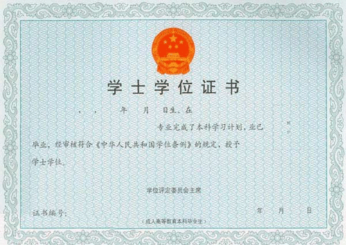 远程教育学士学位样板